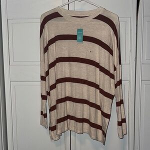 Maurice's 24/7 Striped Long Sleeve Shirt